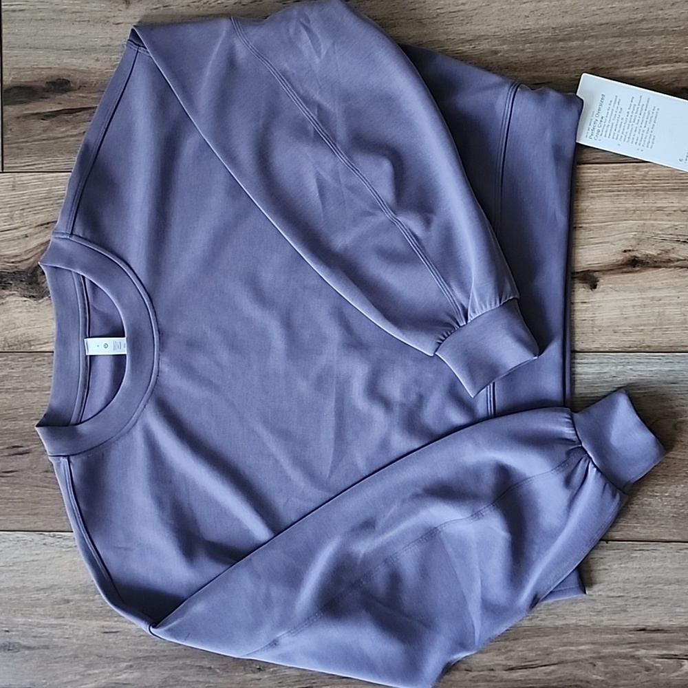 Lululemon Perfectly Oversized Cropped Crew, 6, Dusky Lavender - Picture 2 of 3